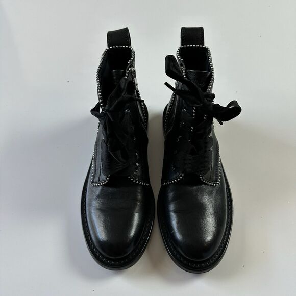 ZADIG & VOLTAIRE Laureen Roma Studs Leather Ankle Women Boot $448 New Sz 40 - Picture 3 of 9